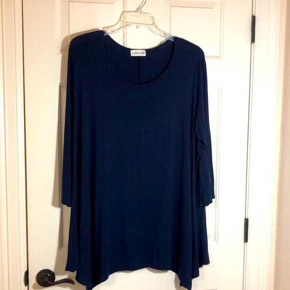 Larace navy blue tunic size 4X - Picture 2 of 6